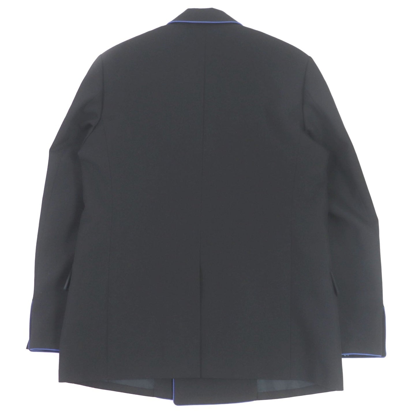 FENDI tailored jacket FJ0641 Outer: 97% wool, Outer: 3% polyester, Lining: 100% cupra black Double-breasted Gabardine Blazer mens 48