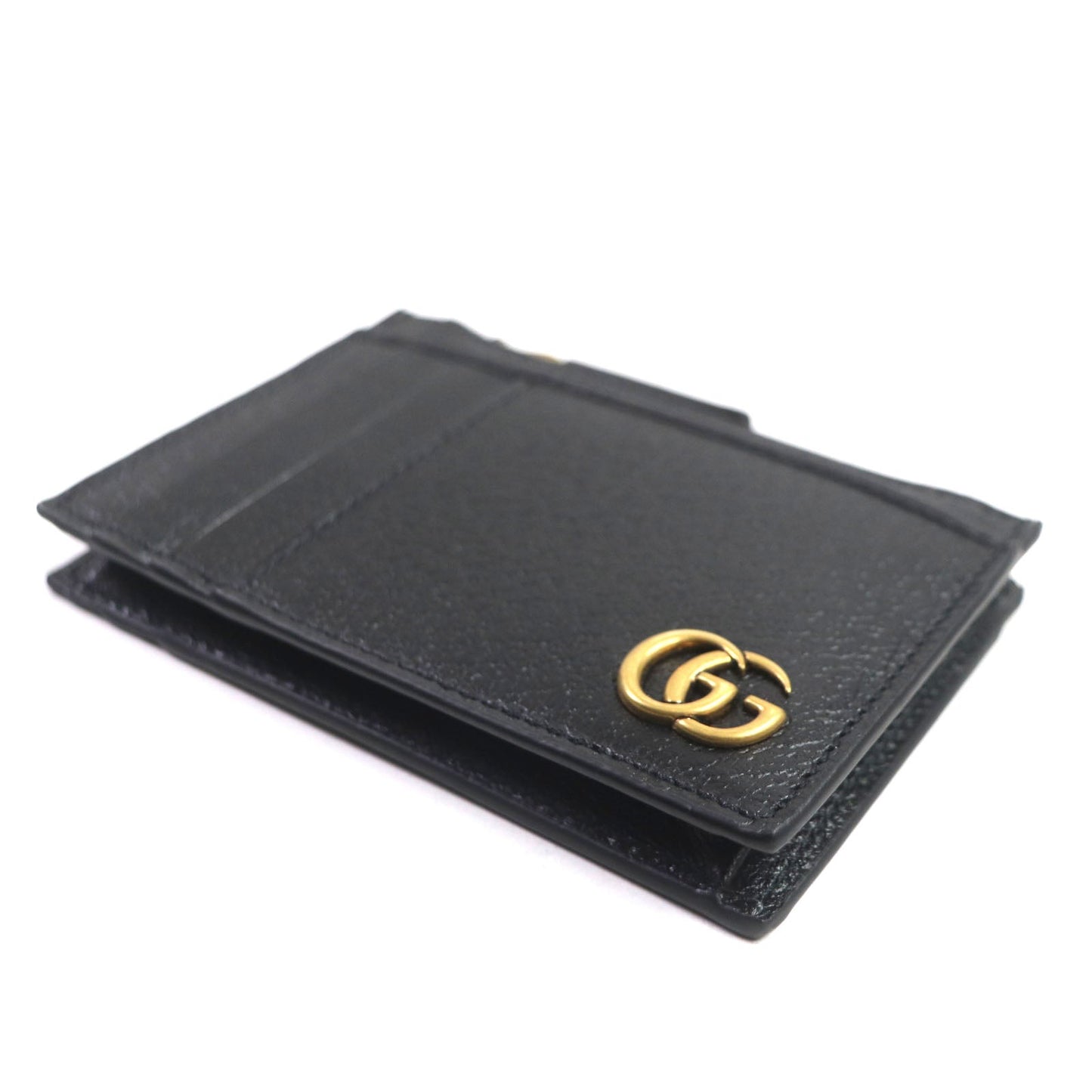 GUCCI Card Case 657589 Main: Leather black mens