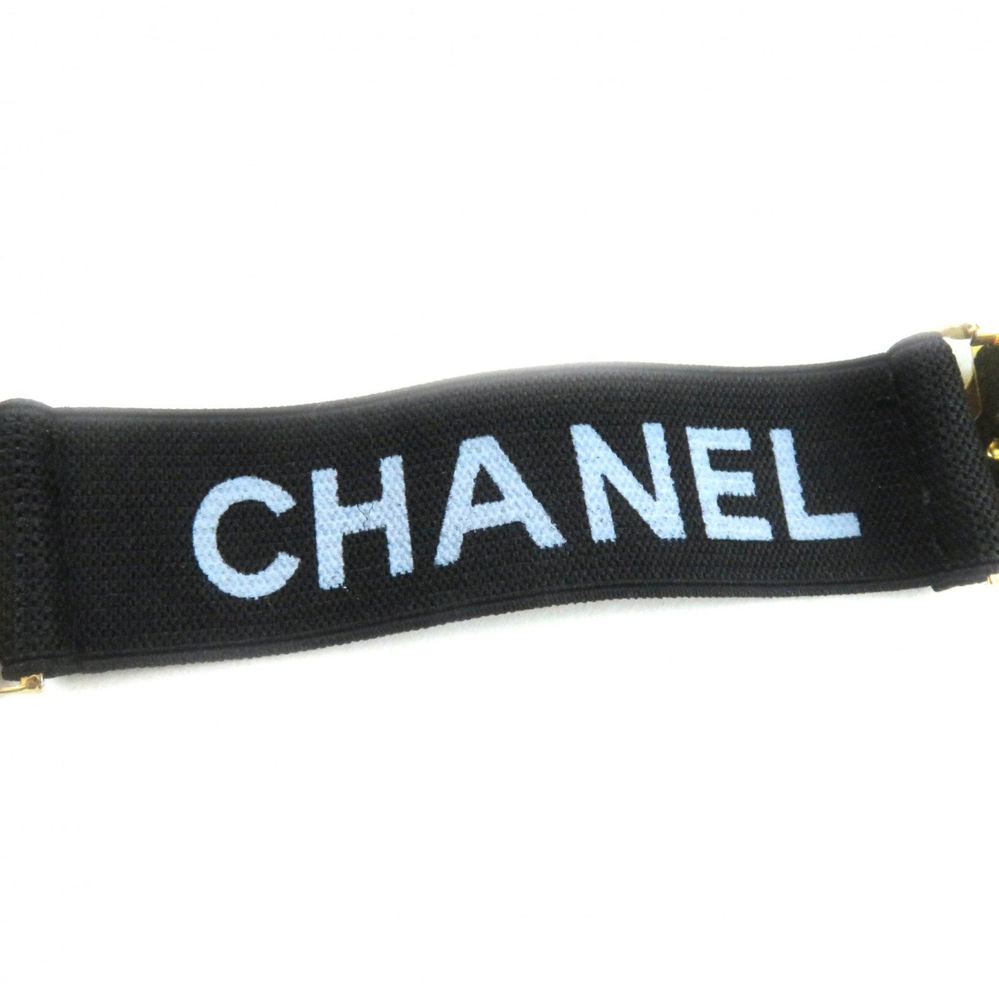 CHANEL Other fashion goods Rubber. Gold Plated Black gold Logo Arm Hand Women
