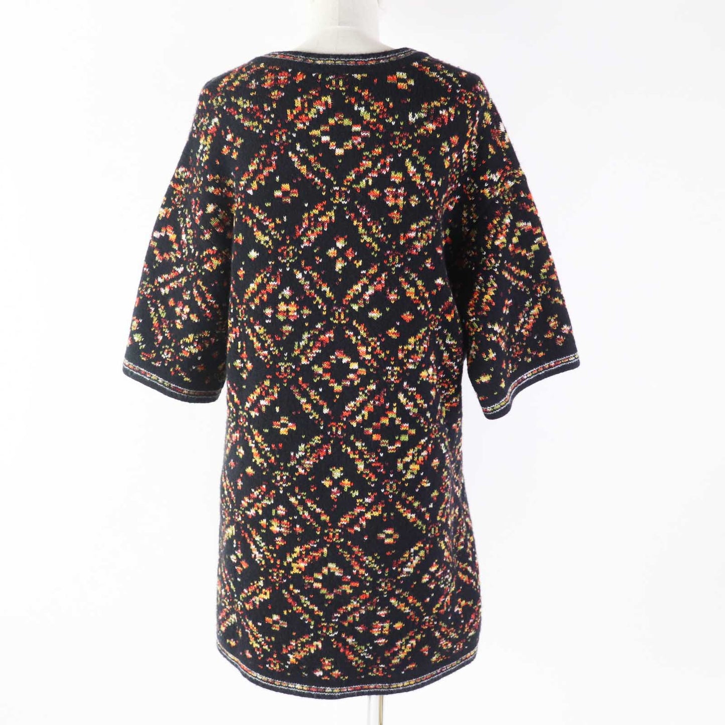 CHANEL one piece 23A P75387 Outer material: 75% wool, Outer material: 13% silk, Outer material: 9% cashmere, Outer material: 2% polyester, Outer material: 1% cotton Black multicolor Women 34