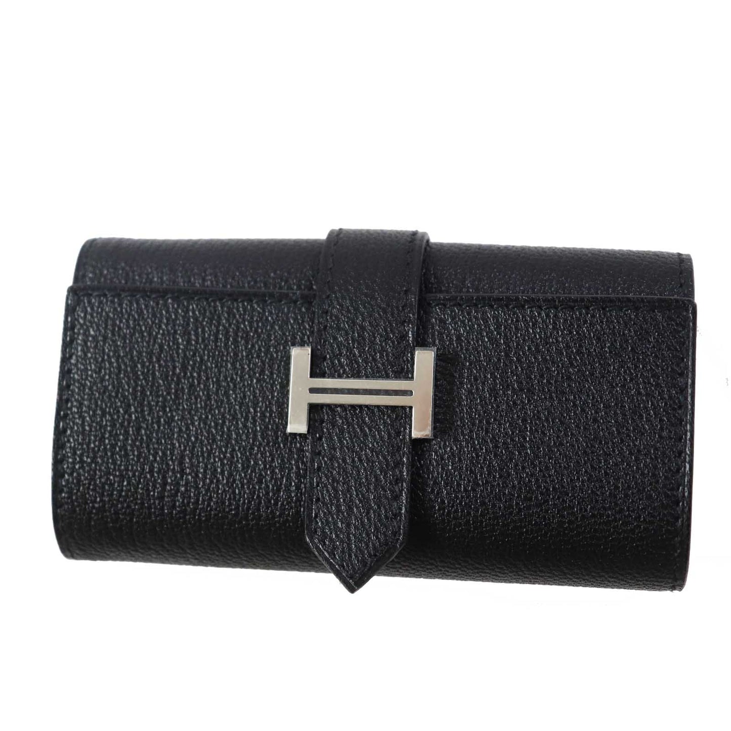 HERMES Key case Key holder Shave black Bean