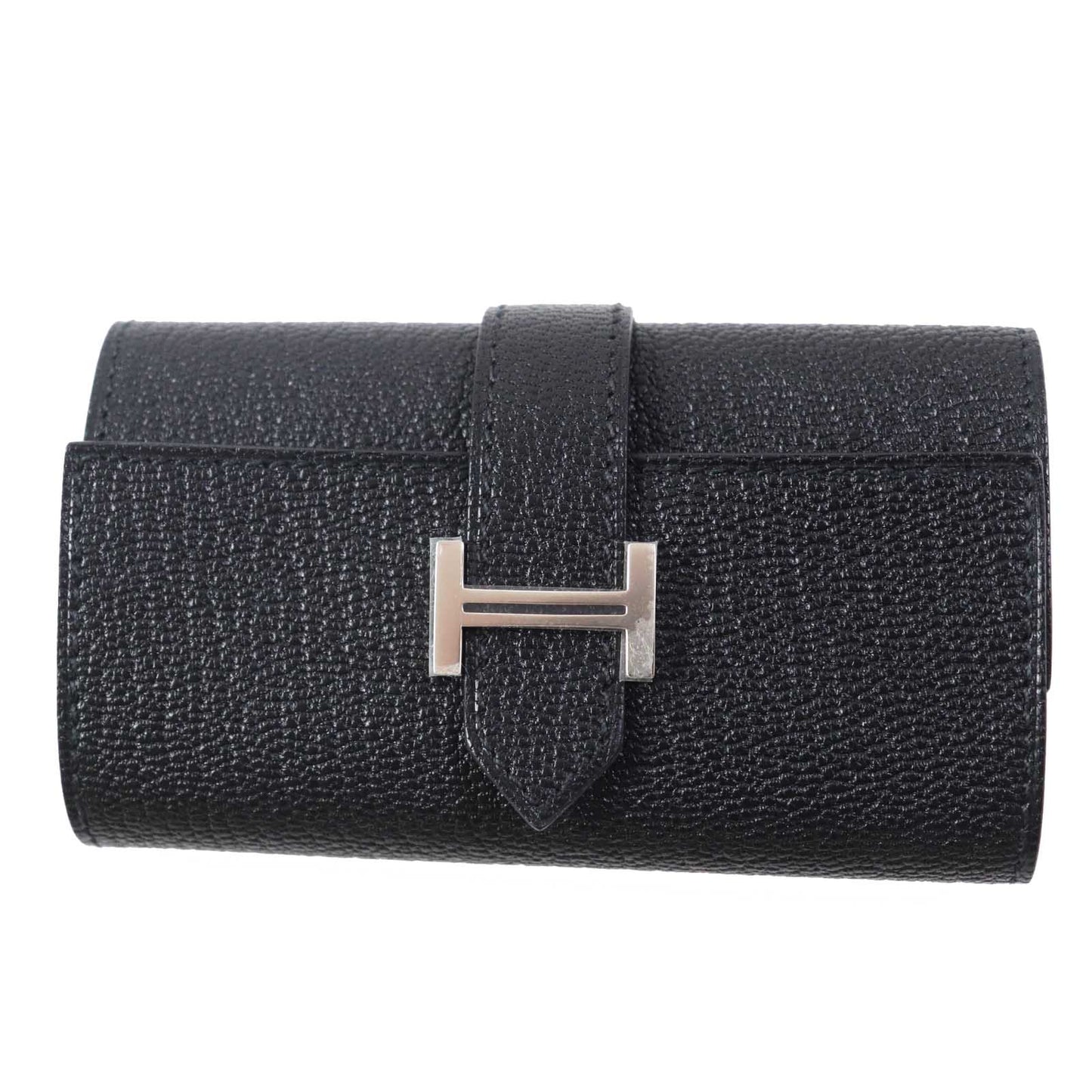HERMES Key case Key holder Shave black Bean