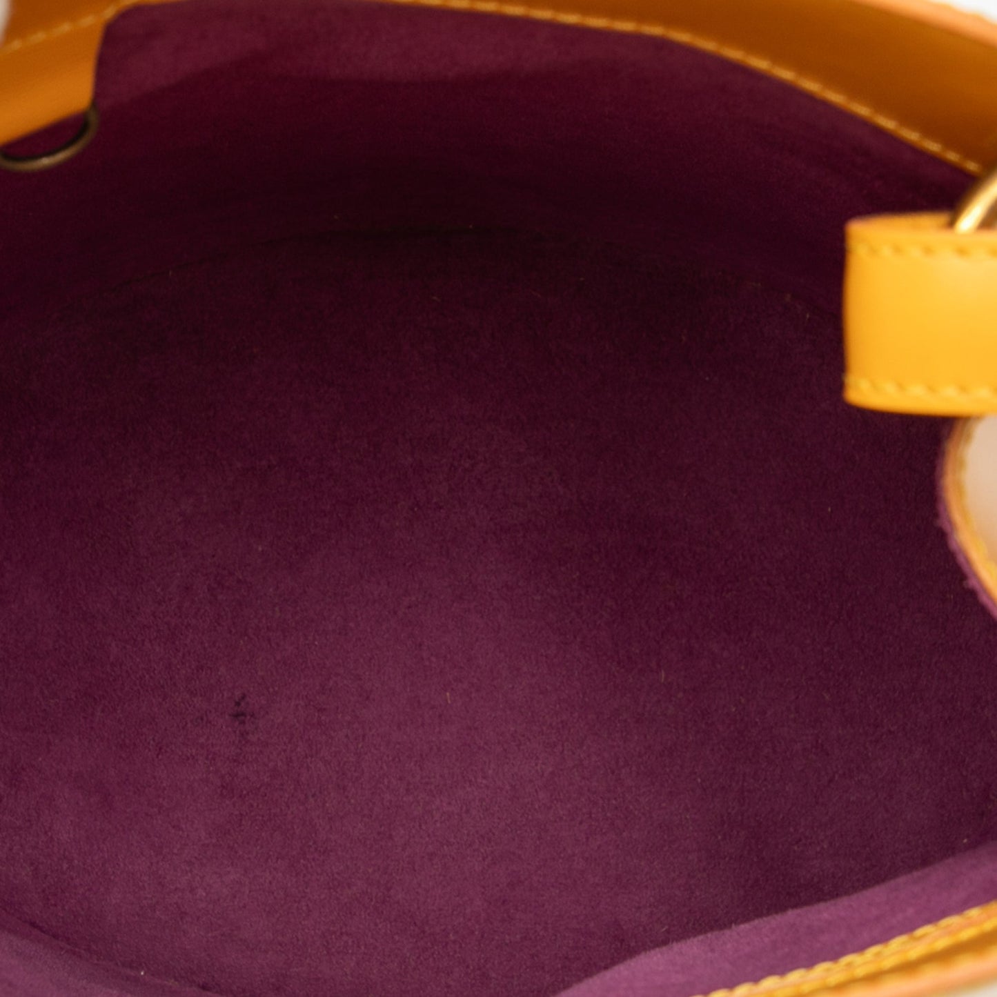 Yellow Louis Vuitton Epi Cluny Shoulder Bag