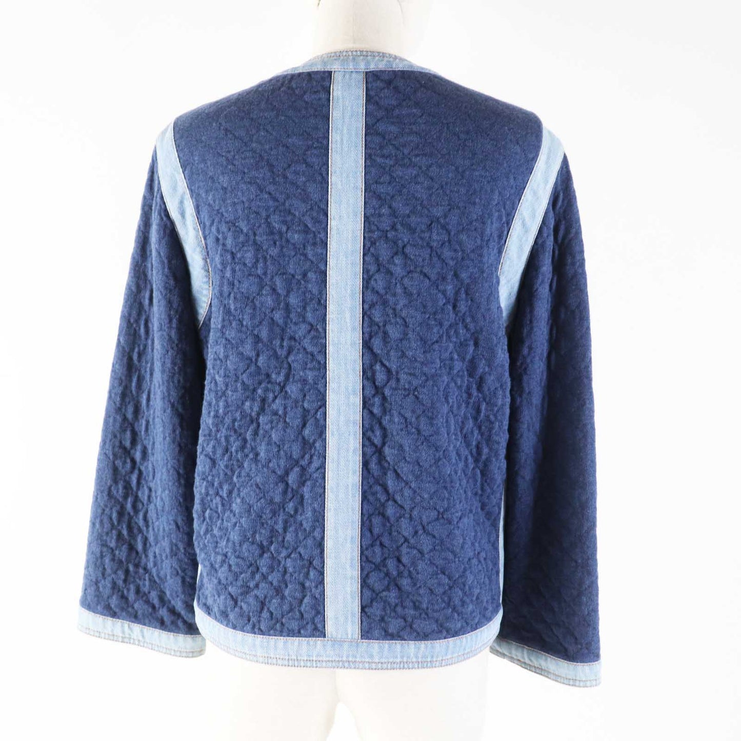 Chanel Cotton Viscose Rhinestone Button Jacket Classic Flap Tote