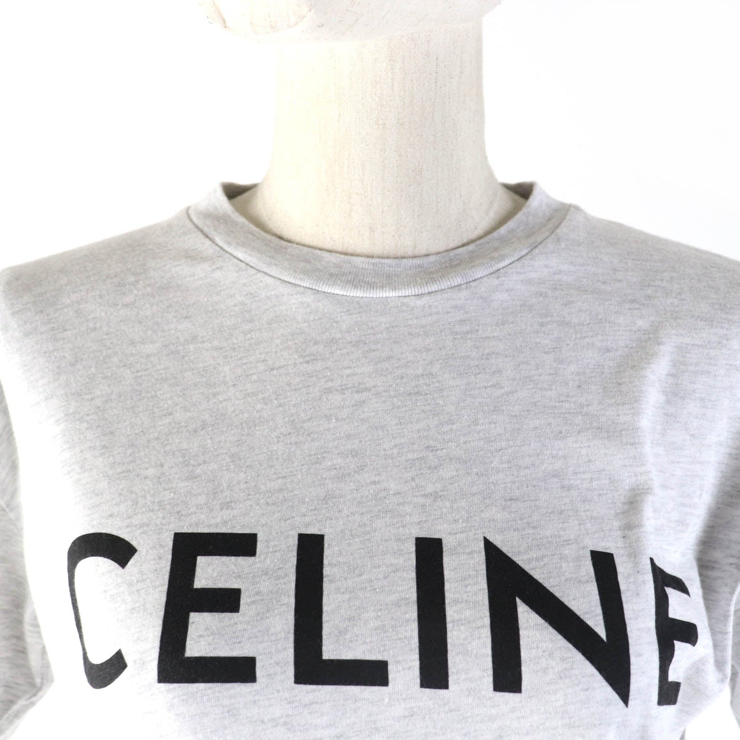 CELINE Short sleeve T-shirt 2X764501F Main: 100% cotton gray Women XS