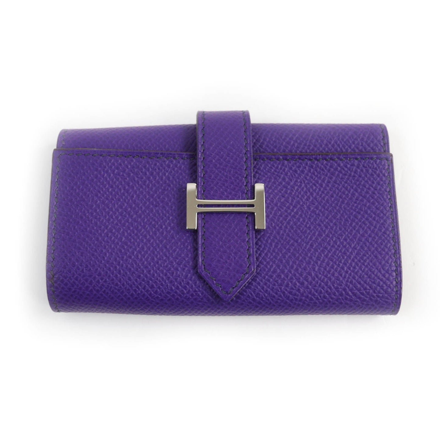 HERMES Key case Key holder Epsom purple Bean