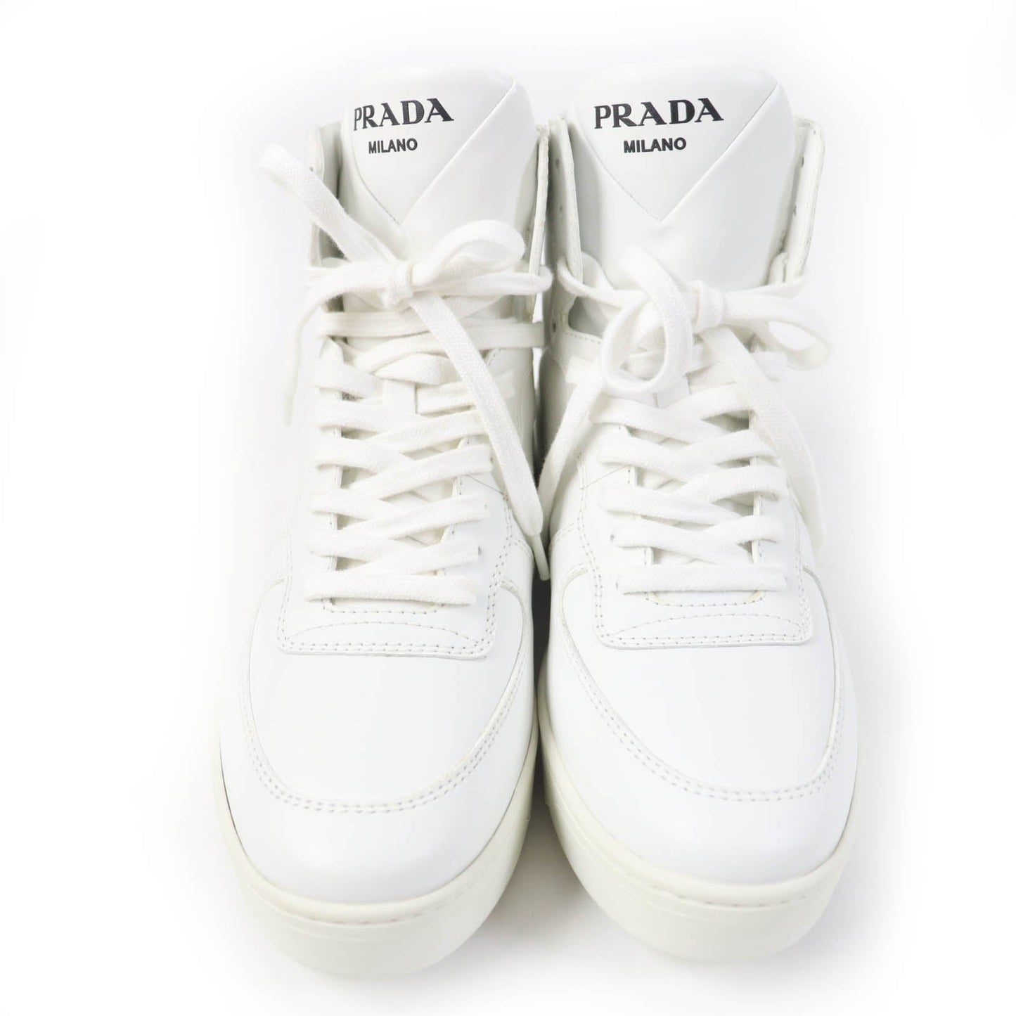 PRADA High cut sneakers 1T638M Main: Leather white Women 37 1/2