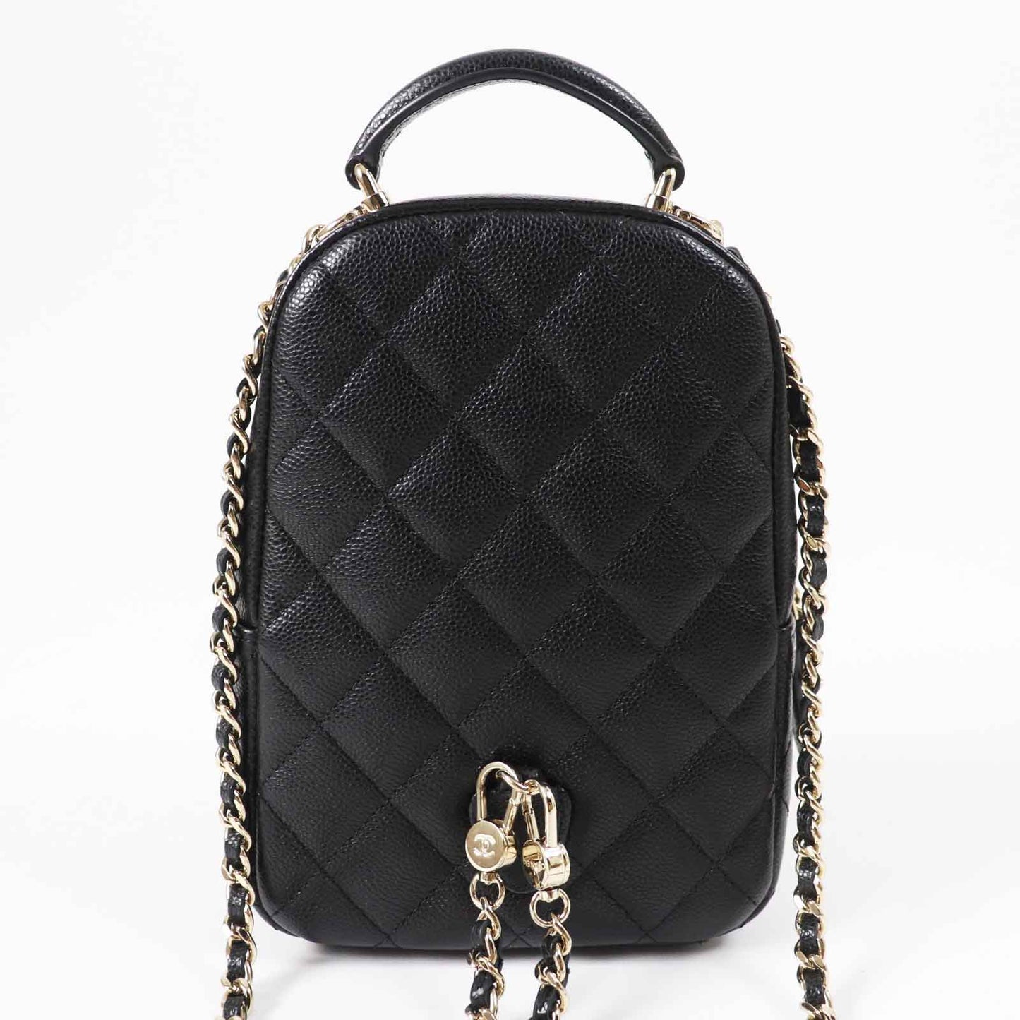 Chanel Caviar Skin Backpack Black Classic Flap