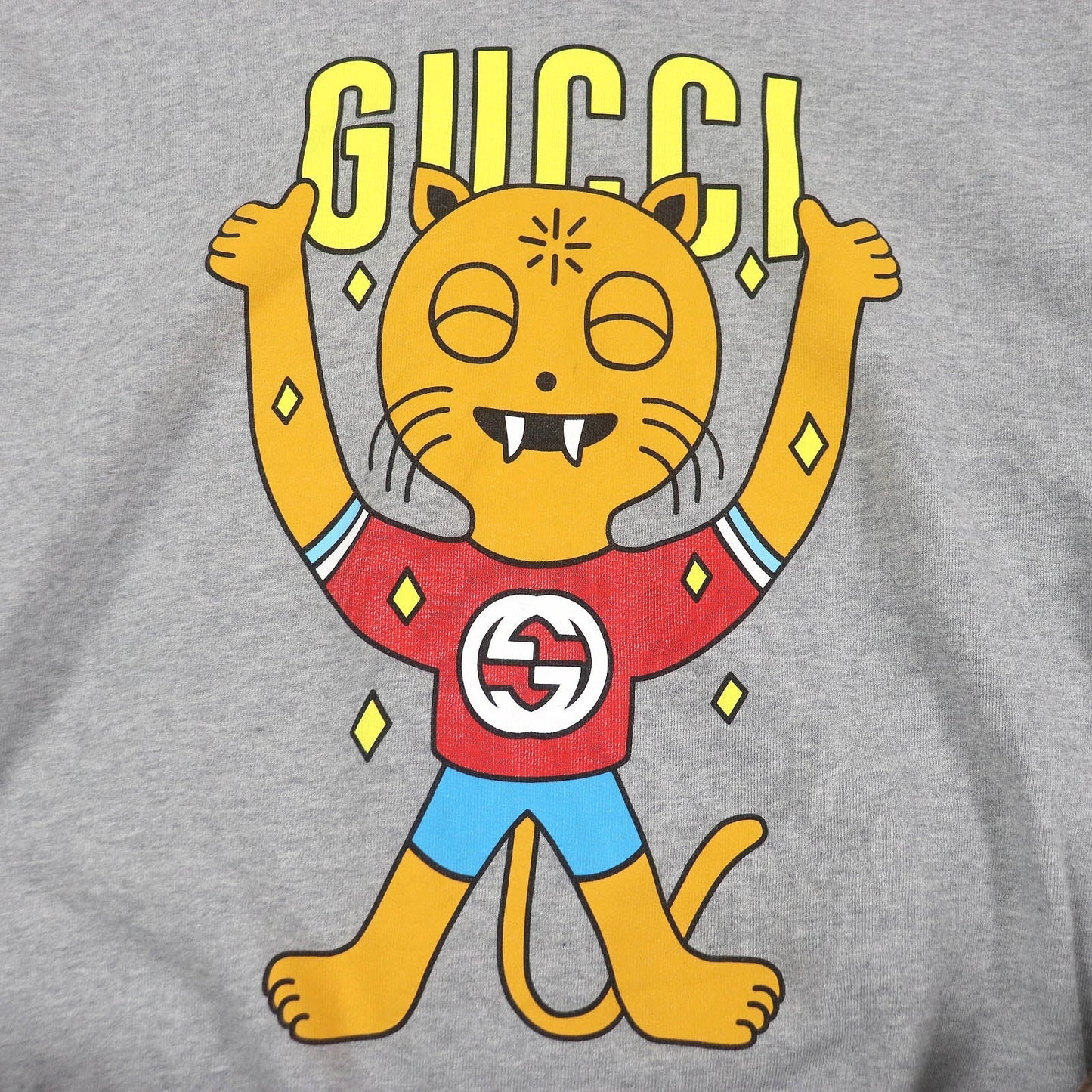 GUCCI Hoodie 700120 Main: 100% cotton, part: 97% cotton, part: 3% polyurethane gray mens L