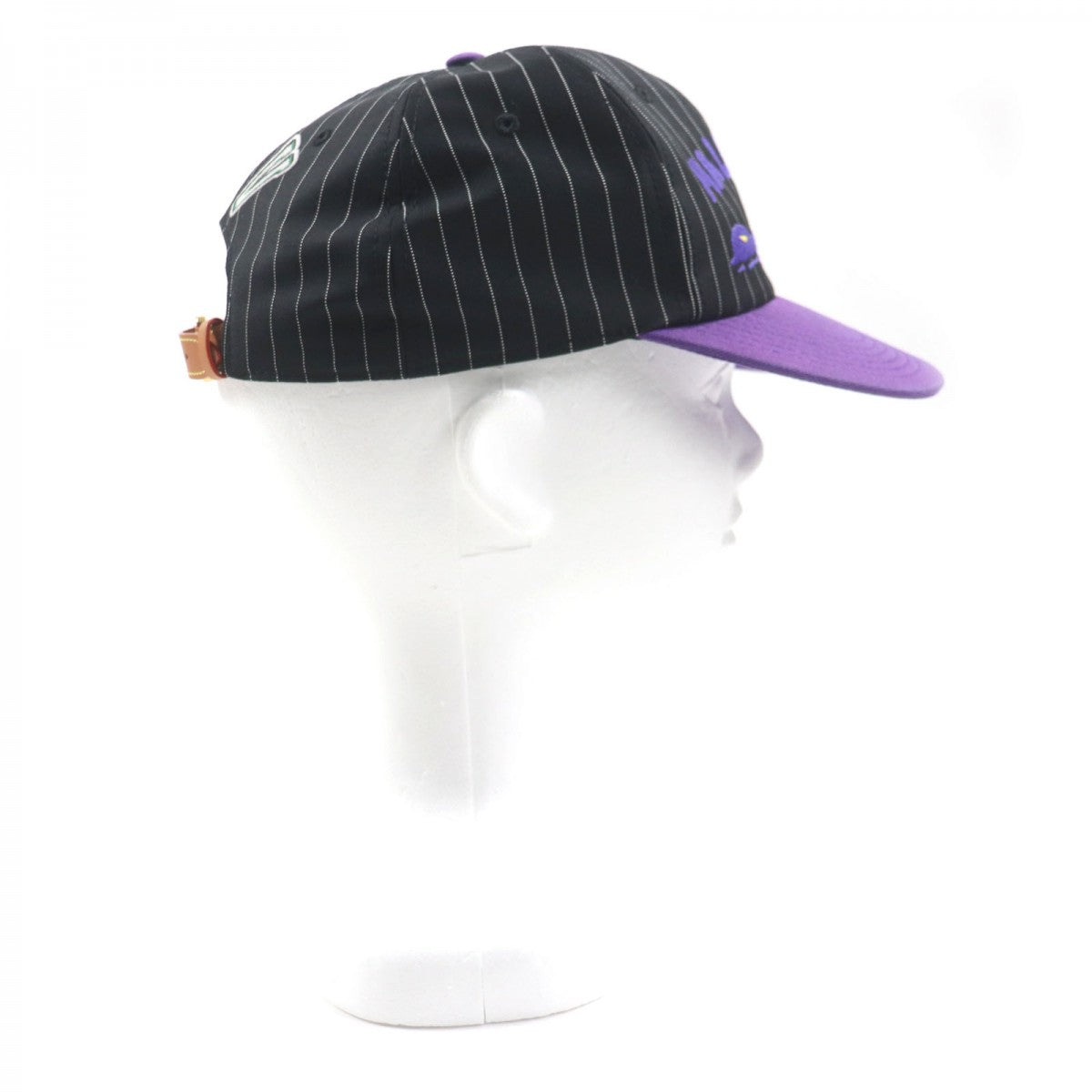 LOUIS VUITTON cap MP3407 Outer: 100% wool, Lining: 56% cotton, Lining: 44% cupra, Leather part: cowhide, Part: 100% cotton Black purple Crocodile Newsboy Cap mens