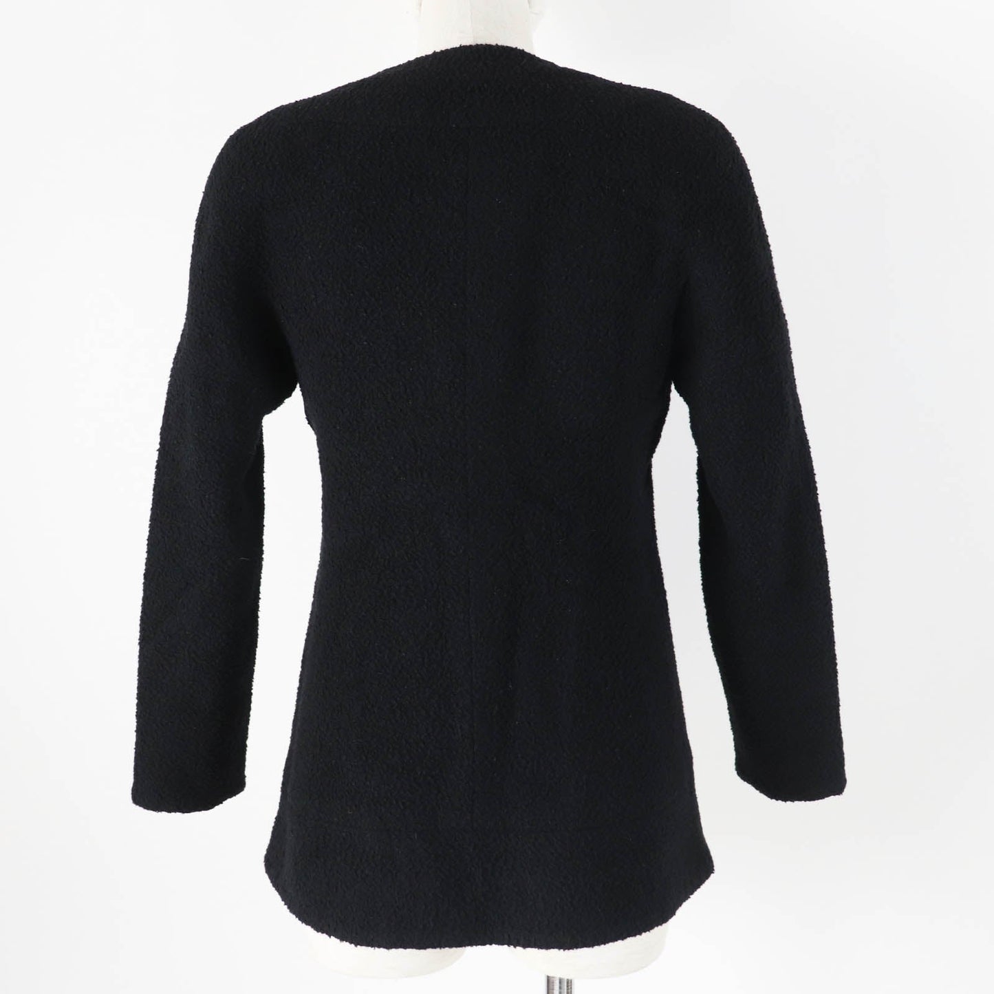 Chanel Wool Silk Tweed Jacket Black 34 Classic Flap Tote