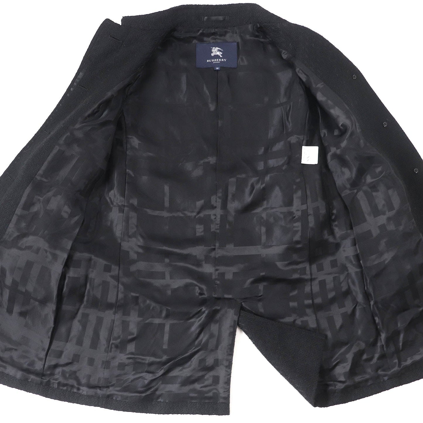 BURBERRY LONDON coat Outer material: 61% wool, Outer material: 26% polyester, Outer material: 9% acrylic, Outer material: 4% nylon, Part: 100% polyester black Women 38