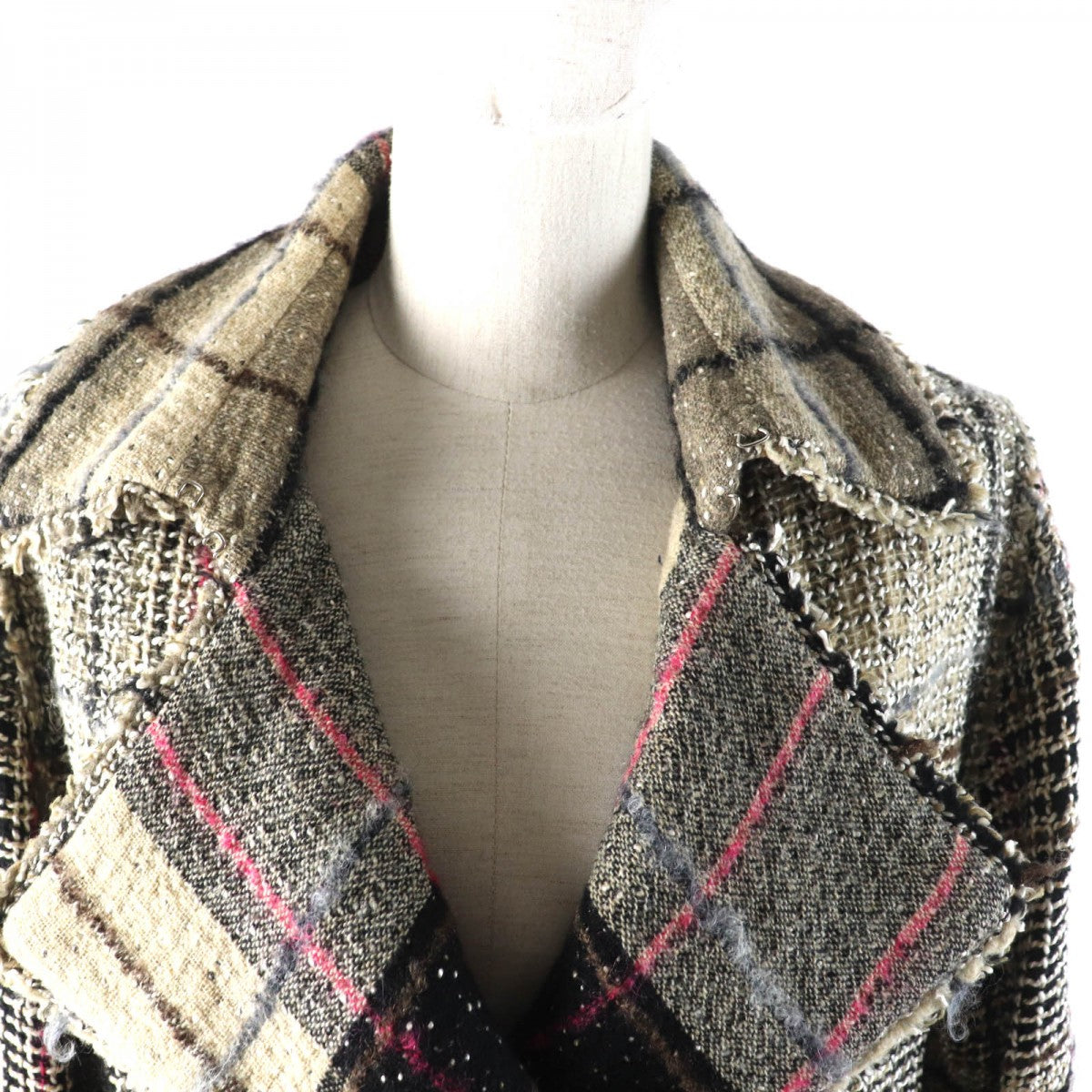 CHANEL Double breasted jacket 05A P26855 Outer: 45% wool, Outer: 25% wool, Outer: 15% mohair, Outer: 10% cotton, Outer: 5% nylon, Lining: 100% silk Multi Women 34