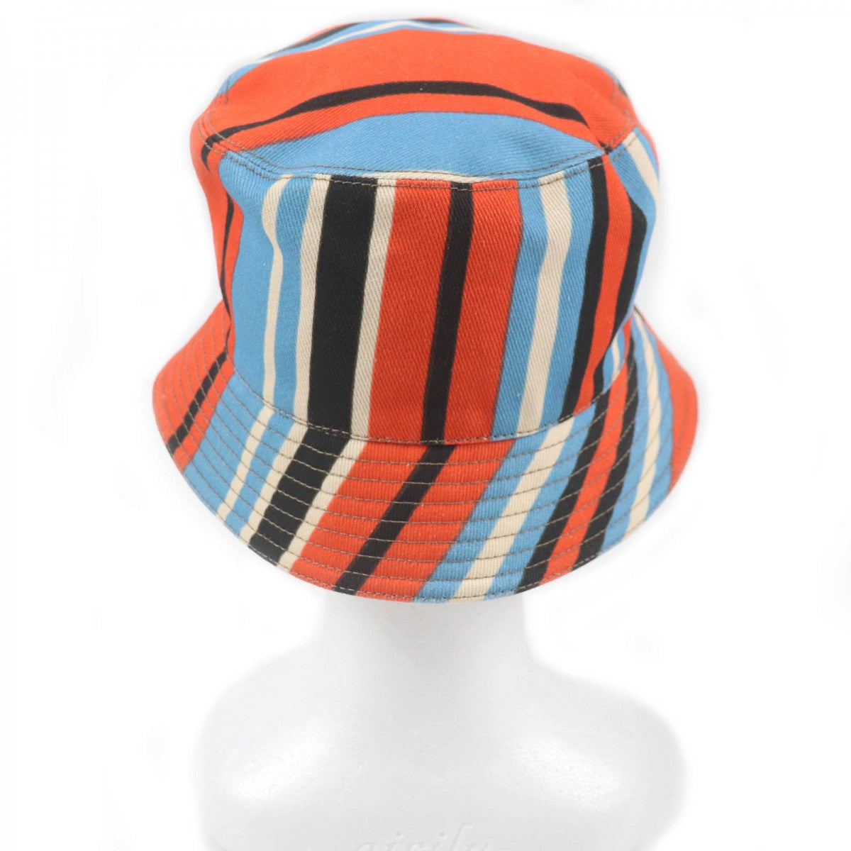 PRADA hat 2HC137 Main: 100% cotton, part: calf leather Orange type Multicolor mens