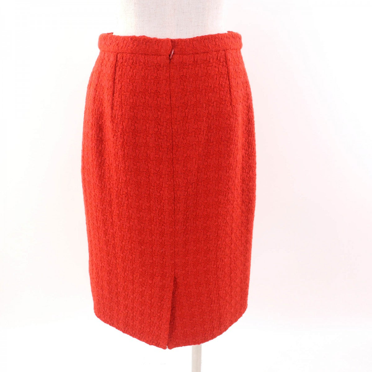 CHANEL skirt P62367 Outer: 100% wool, Lining: 100% silk Orange Women 40