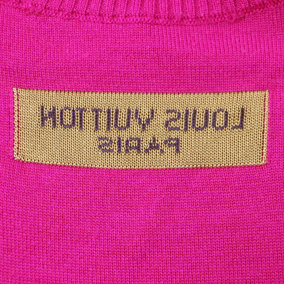 LOUIS VUITTON sweater Main: 100% wool pink Amen Break Inside out mens S