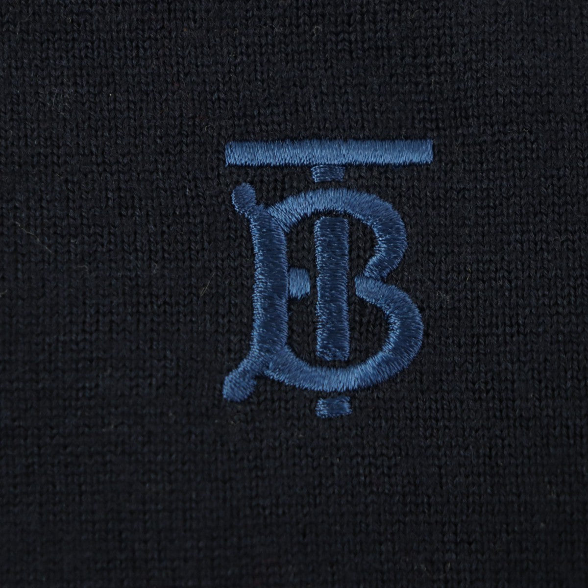 BURBERRY sweater 8018668 Main: 100% wool, part: 95% wool, part: 4% nylon, part: 1% elastane, part: 98% wool Navy Monogram Motif Sweater mens S