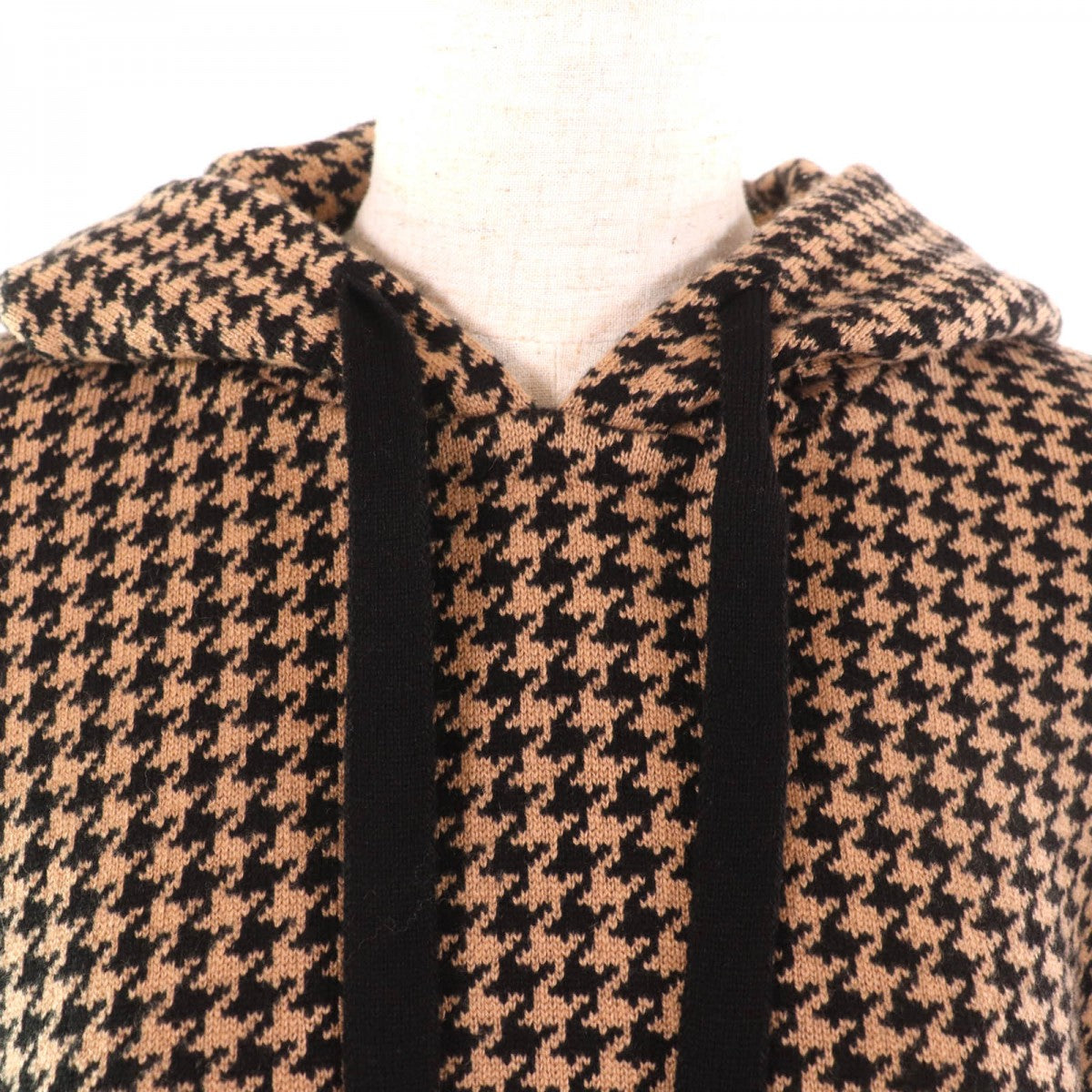 Christian Dior poncho 024C12AM035 cashmere Brown black 40