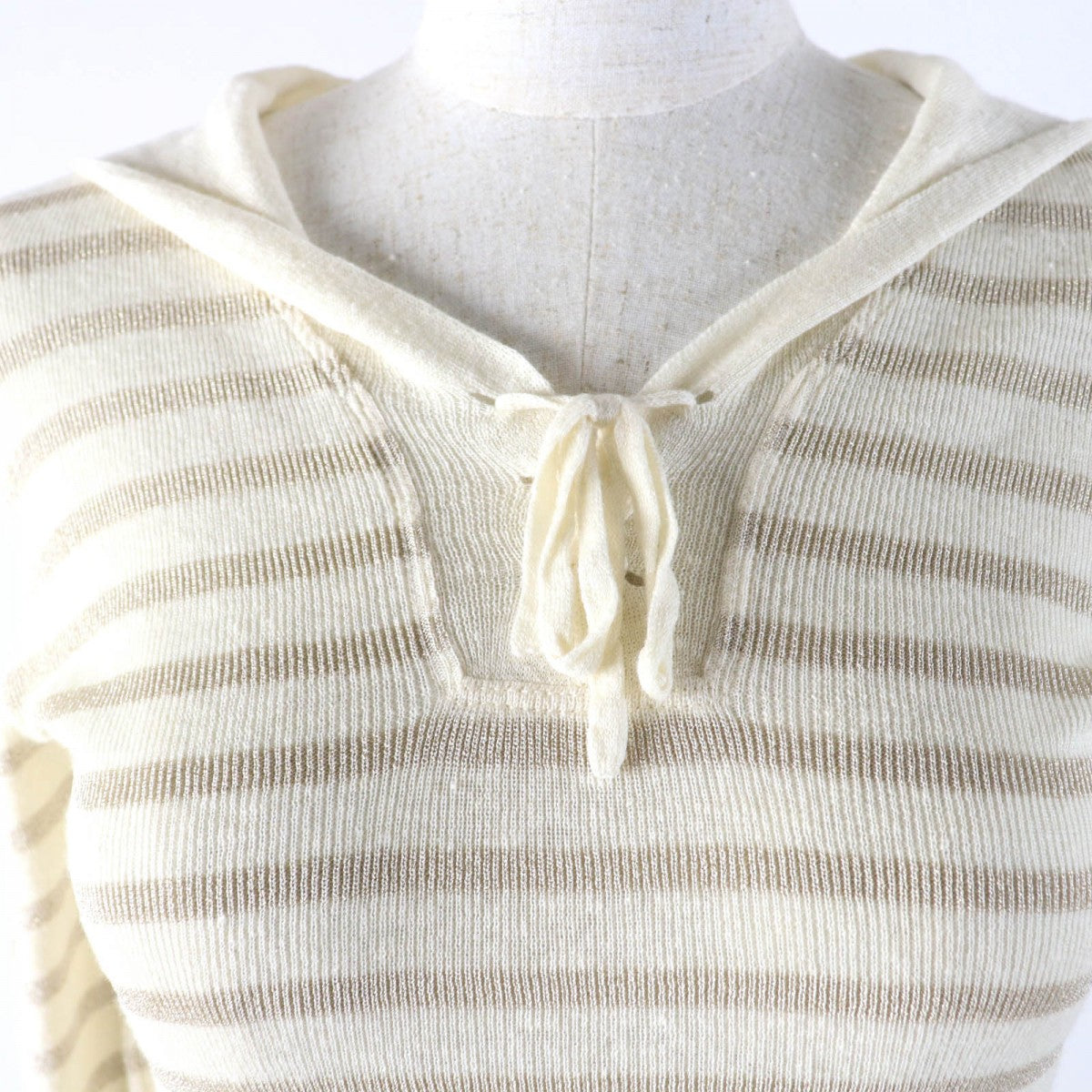 Christian Dior knit 214S27AM903 Main: 46% linen, 30% rayon, 12% cashmere, 8% polyester, 4% silk Beige type Women 38