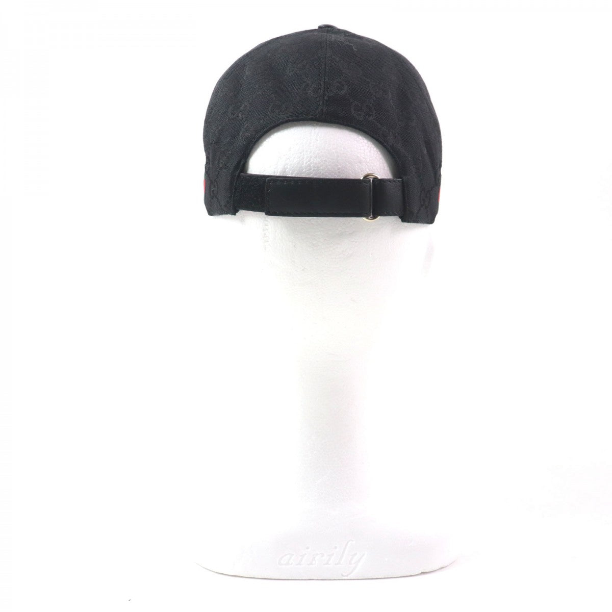 GUCCI cap 200035 Outer: 68% polyester, Outer: 16% cotton, Outer: 16% nylon, Part: 100% nylon, Lining: 100% cotton black Webline Sherryline mens M