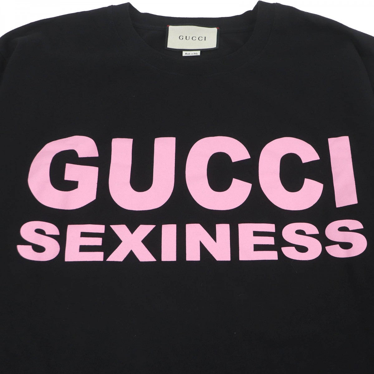 GUCCI Short sleeve T-shirt 616036 Main: 100% cotton black mens XL