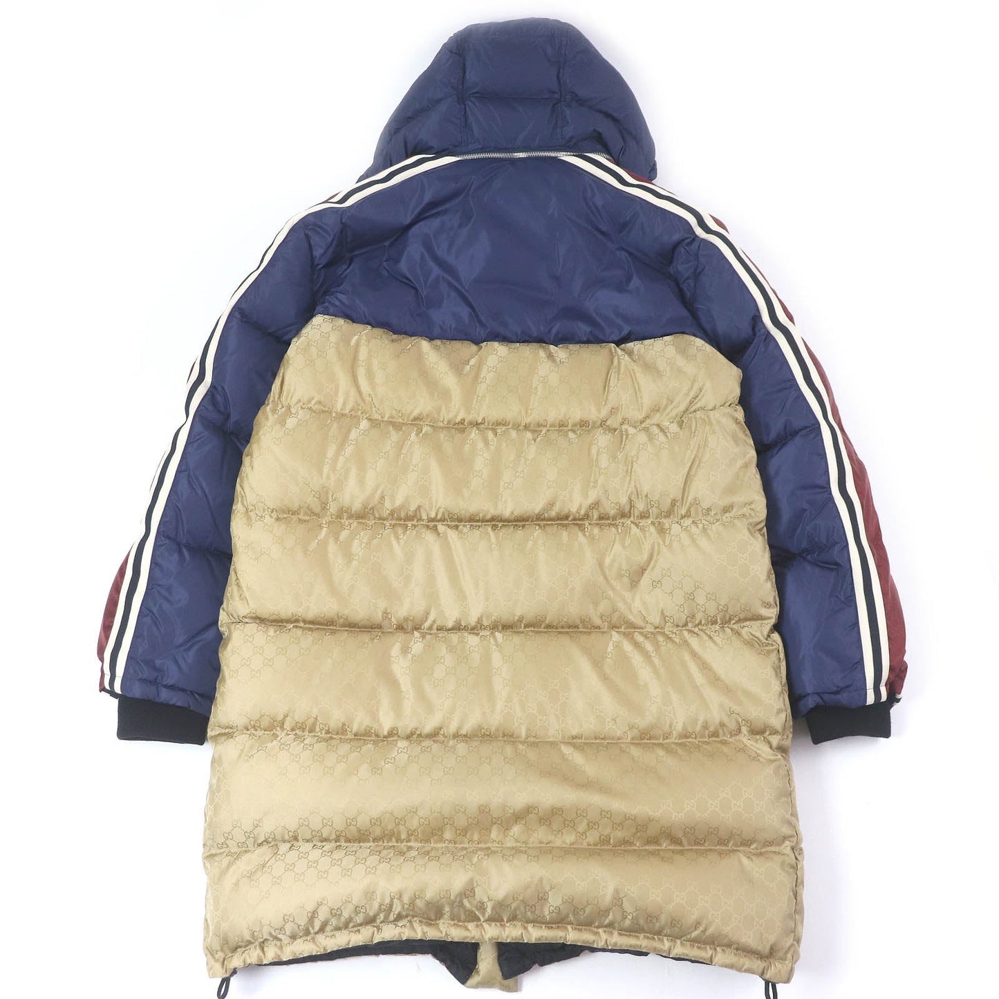 Gucci GG logo nylon cotton down coat