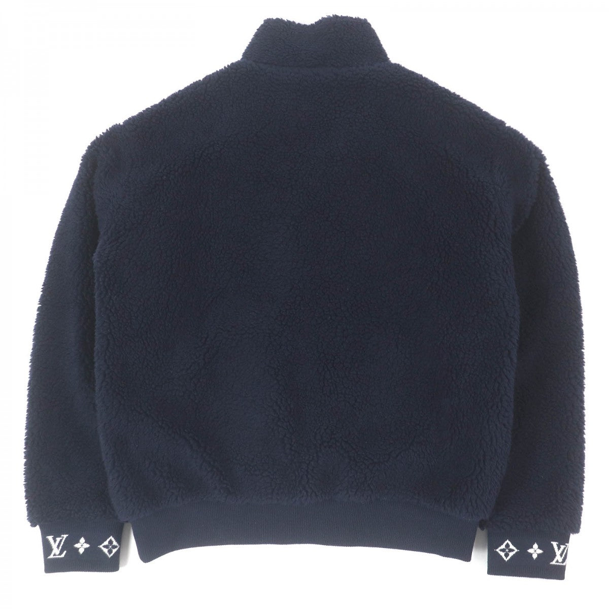 LOUIS VUITTON Blouson 1AGLXQ Outer material: 53% polyester, Outer material: 47% acrylic, Lining: 55% nylon, Lining: 45% cupra, Part: cowhide Navy mens L
