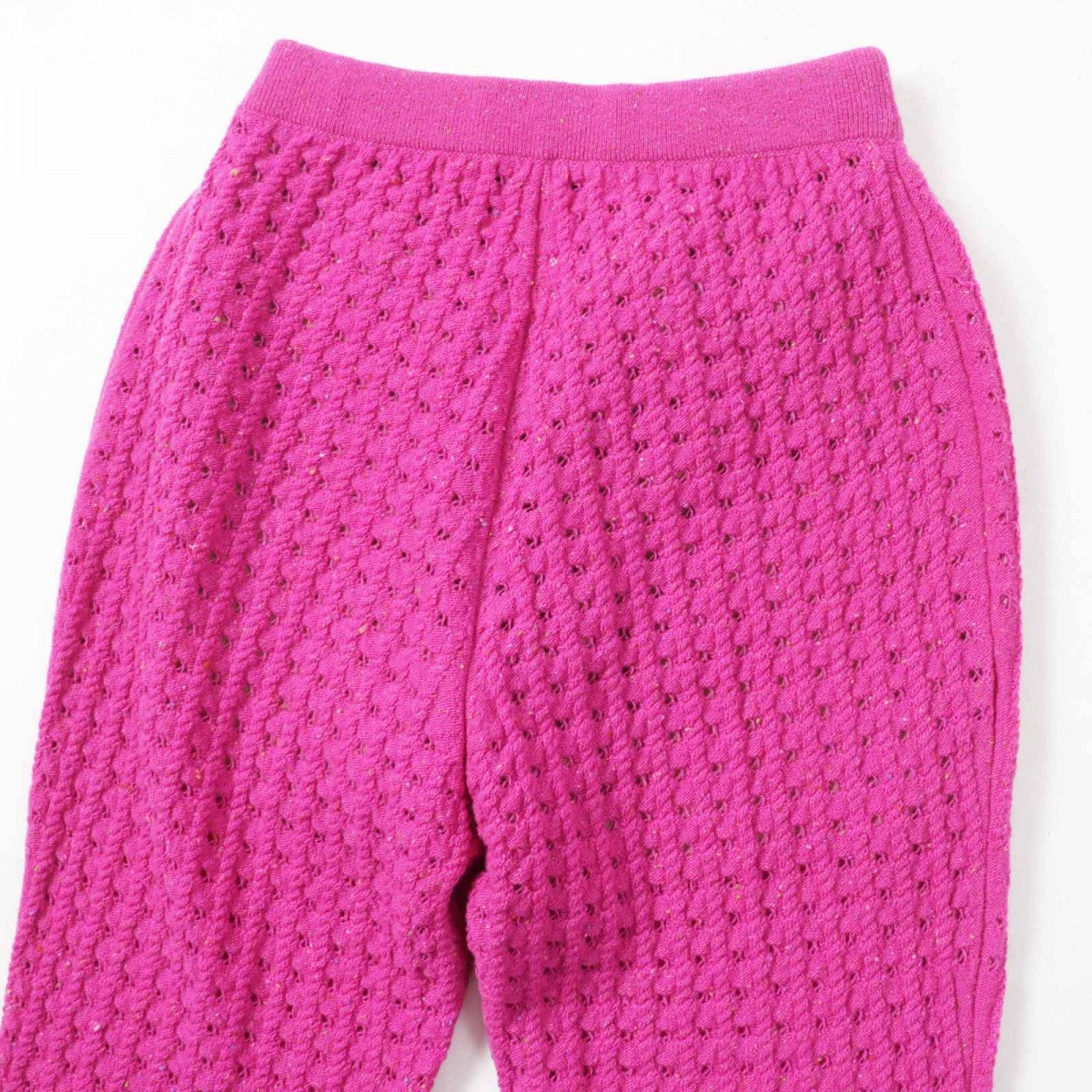 CHANEL Pants 23A P75369 Main: 100% wool, part: 96% wool, part: 3% nylon, part: 1% polyurethane, lining: 86% silk Fuchsia (pink type) Women 34