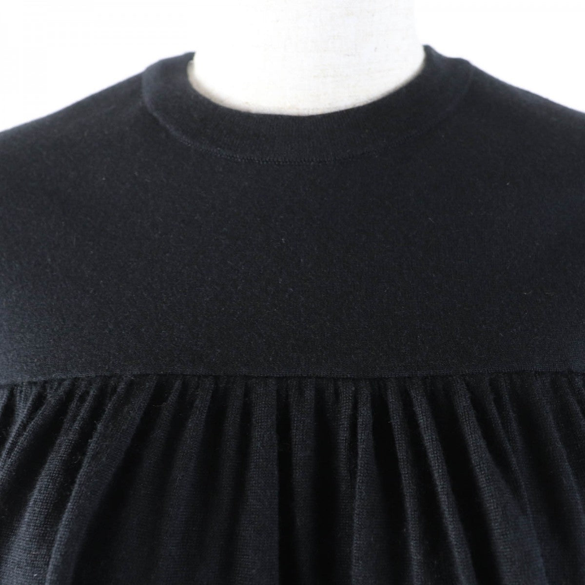 LOUIS VUITTON Short sleeve knit Main: 33% wool, 32% cashmere, 28% silk, 5% nylon, 2% polyurethane black Women XS