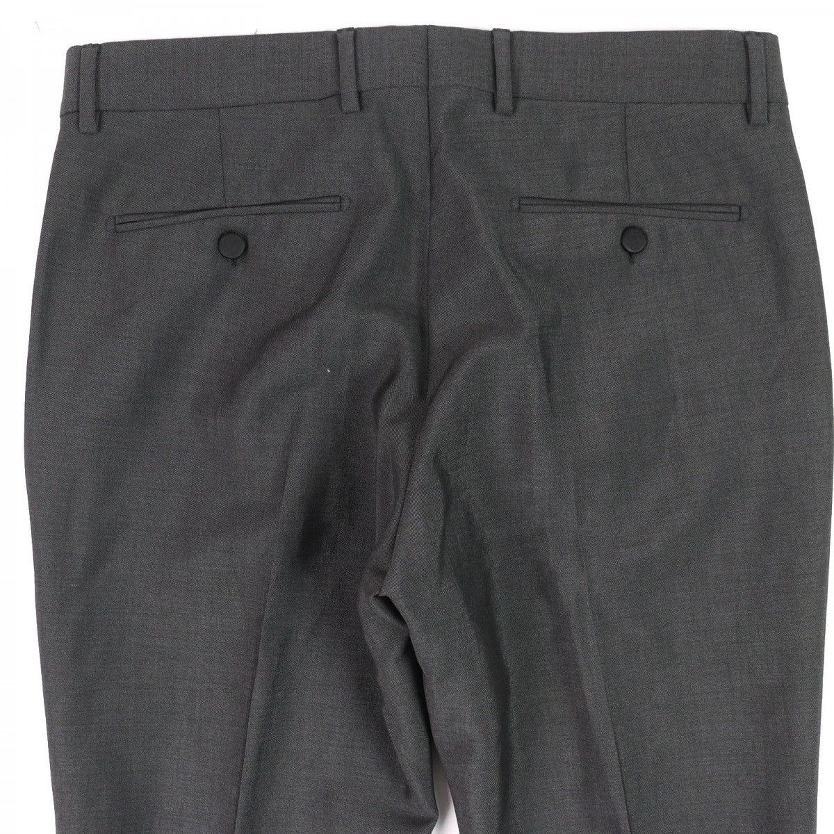GUCCI Pants 581381 Outer: 60% mohair, Outer: 40% wool, Lining: 65% polyester, Lining: 35% cotton dark gray black mens 48