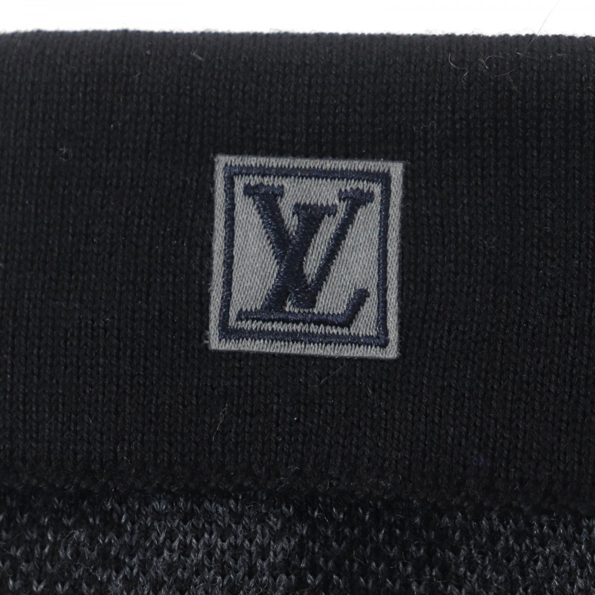 LOUIS VUITTON gloves M70006 Main: 99% wool, 1% polyurethane black Gon Petit Damier Graphite mens