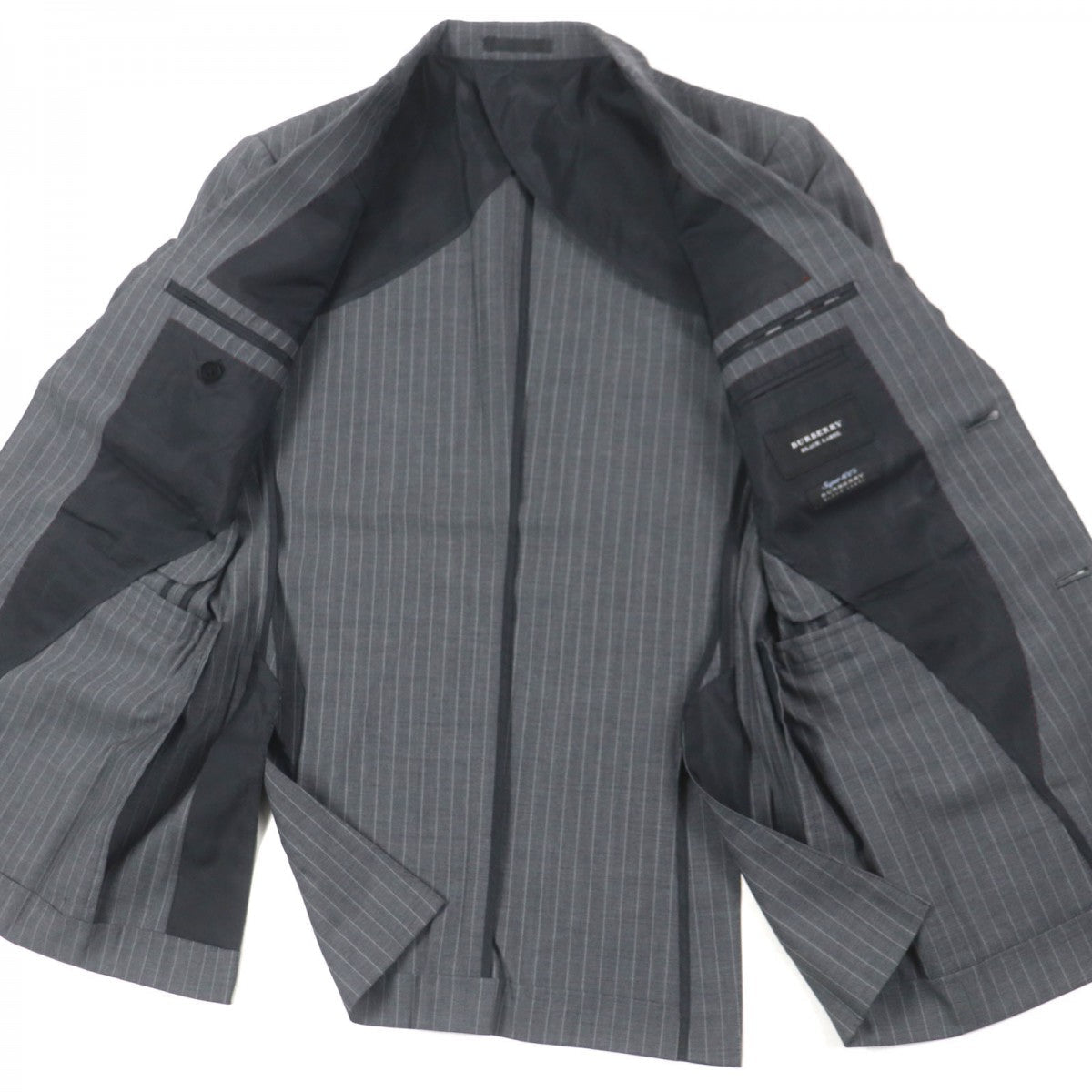 BURBERRY BLACK LABEL tailored jacket Outer: 100% wool, Lining: Cupra, Lining: Polyester, Sleeve lining: Cupra gray mens 36