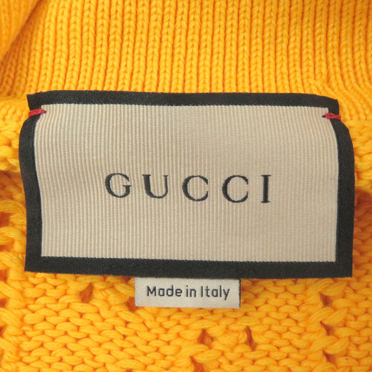 GUCCI knit 737654 Main: 100% cotton yellow mens S