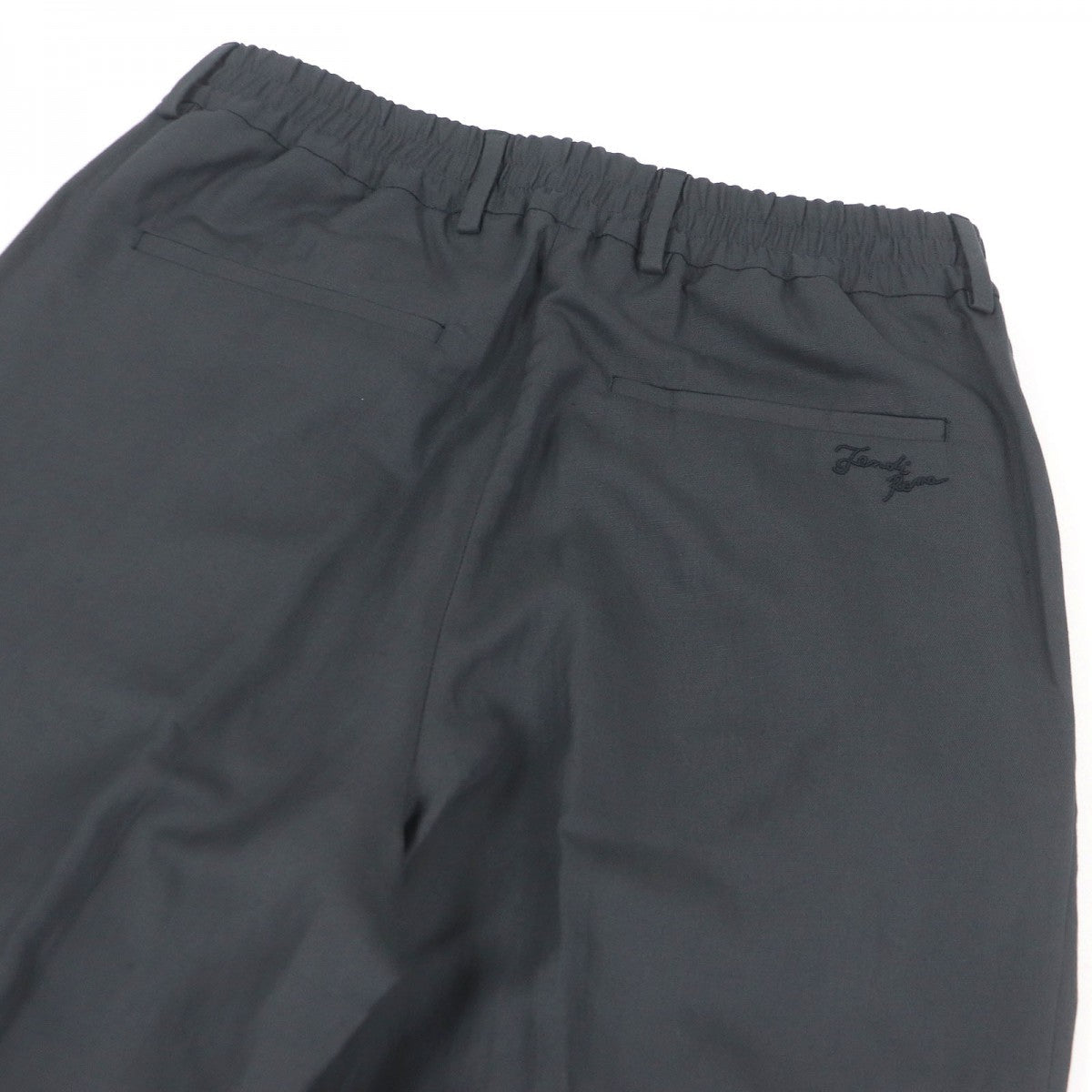 FENDI Pants FB0767 Main: 41% linen, Main: 38% lyocell, Main: 21% cotton charcoal mens 46