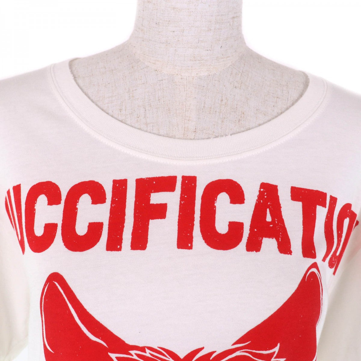 GUCCI Short sleeve T-shirt 492347 Main: 100% cotton white Women XS