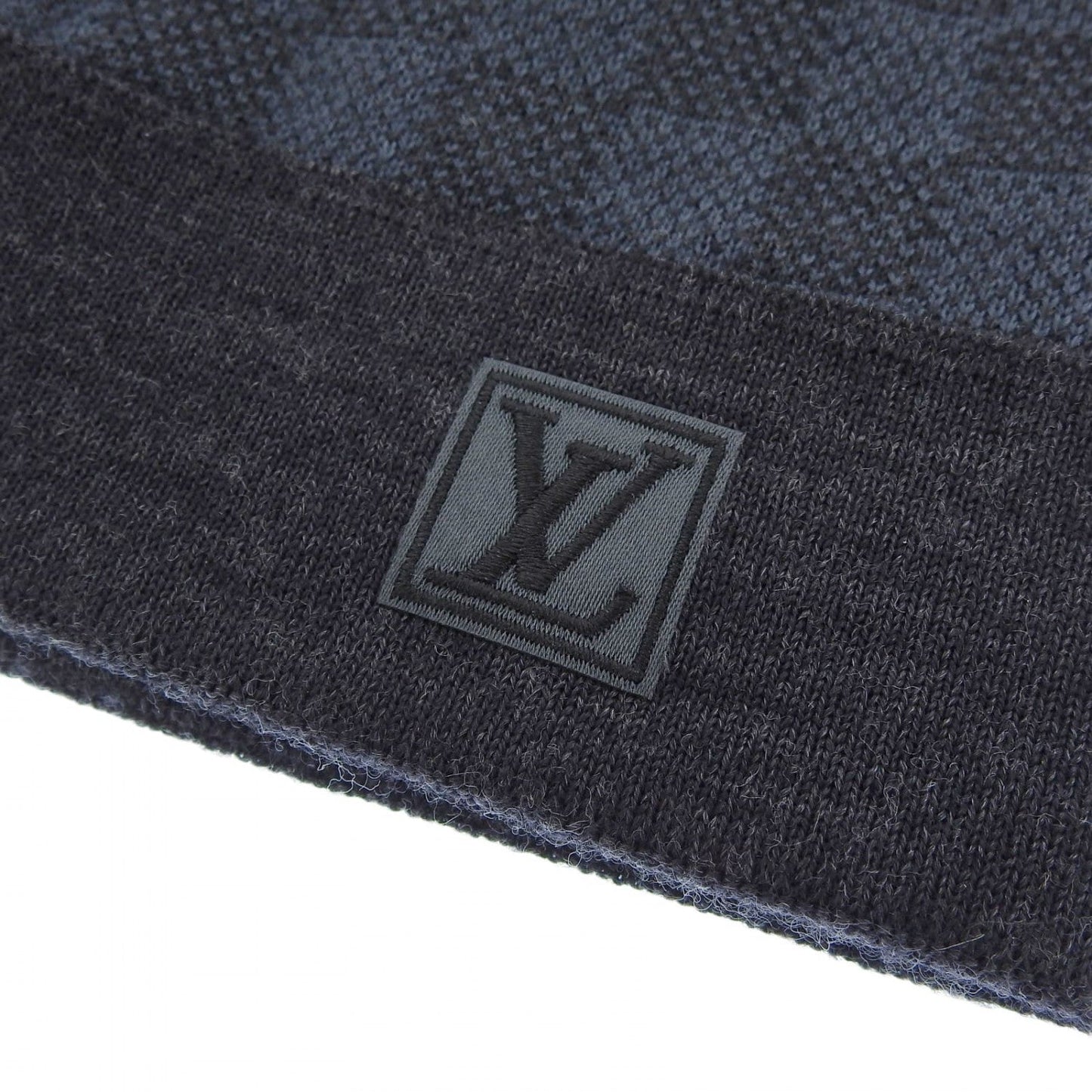 LOUIS VUITTON Knit cap M70011 wool cobalt Bonne Petit Damier