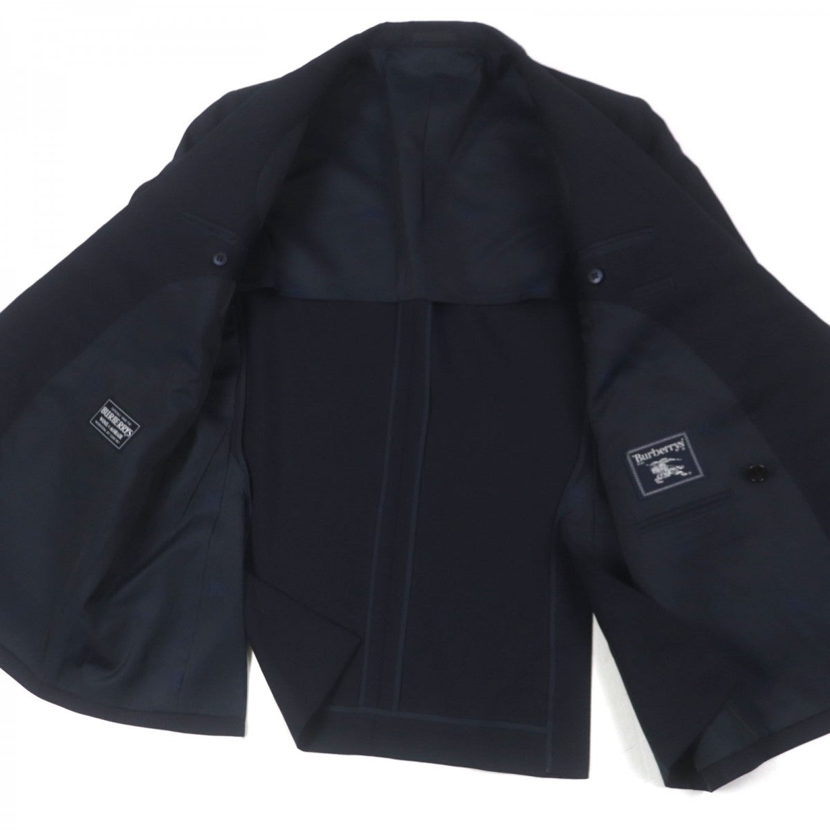 BURBERRY tailored jacket wool Navy 96-86-170