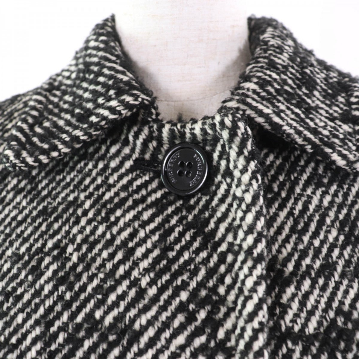 BURBERRY LONDON coat Main: 65% wool, 17% acrylic, 13% mohair, 5% nylon, lining: cupra Black type Women 38
