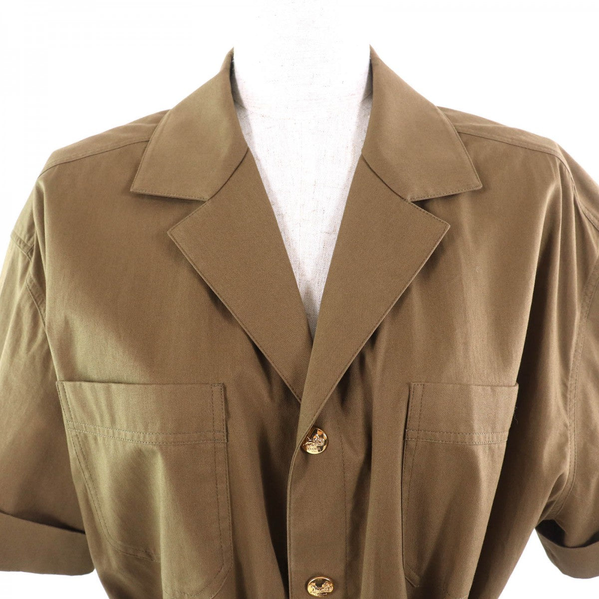 CELINE one piece 2R61C575P cotton olive 36