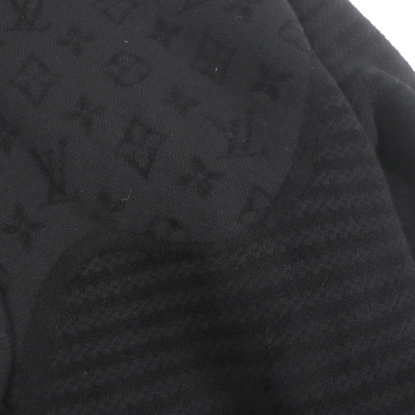 LOUIS VUITTON Hoodie 1AHCMW wool black Graphic Jacquard Hoodie S