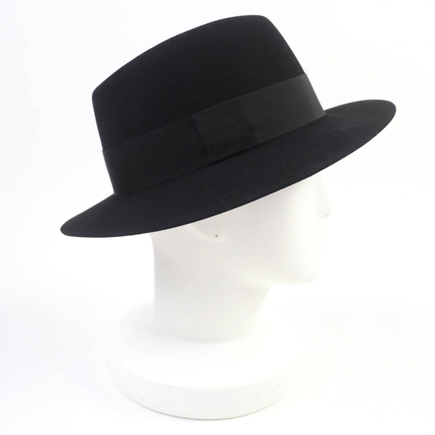SAINT LAURENT PARIS hat Rabbit felt black L