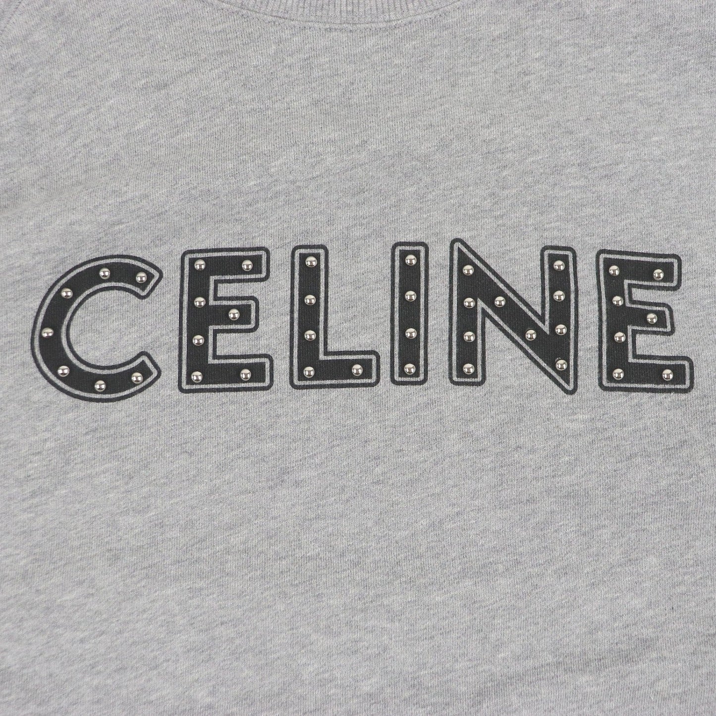 CELINE sweat 2Y340052H cotton Gray khaki XL