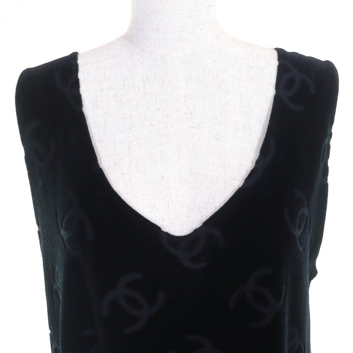 CHANEL one piece 96P P06802 cotton black 42