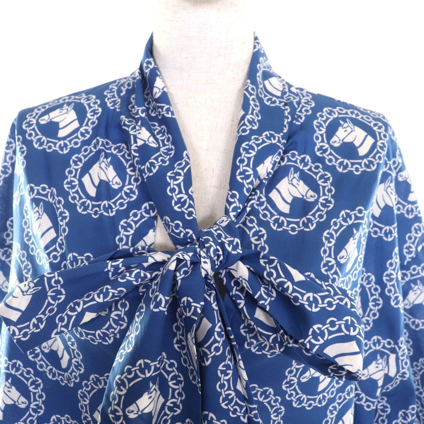 GUCCI Short sleeve shirt 748392 cotton Blue white 42