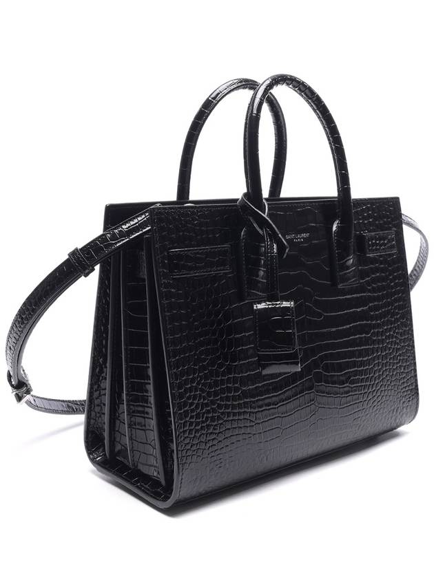 Luxury Saint Laurent Trending 2025 Sac De Jour Crocodile Tote Bag Black