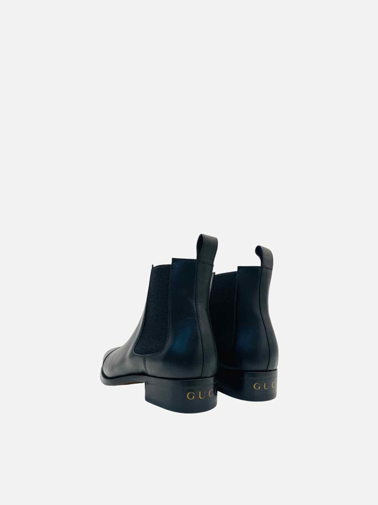 GUCCI Zowie Chelsea Black Size EU 43 Ankle Boots