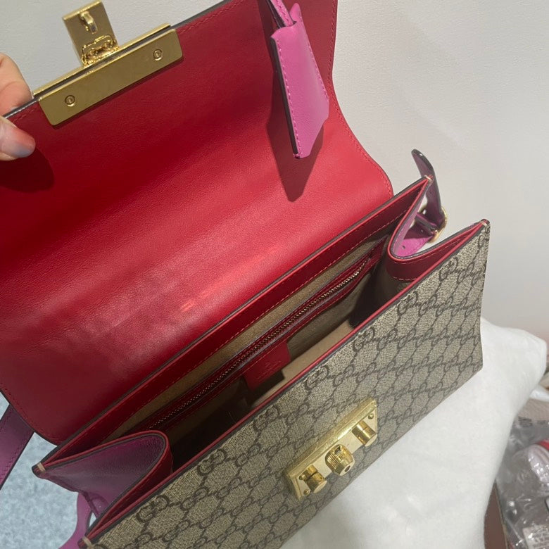 Gucci Leather Canvas Crossbody