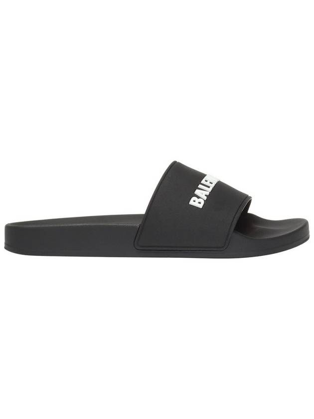 Luxury Balenciaga Trending 2026 Logo Slippers Black