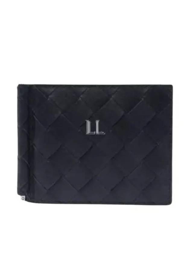 Luxury Bottega Veneta Intrecciato Money Clip Half Wallet Space
