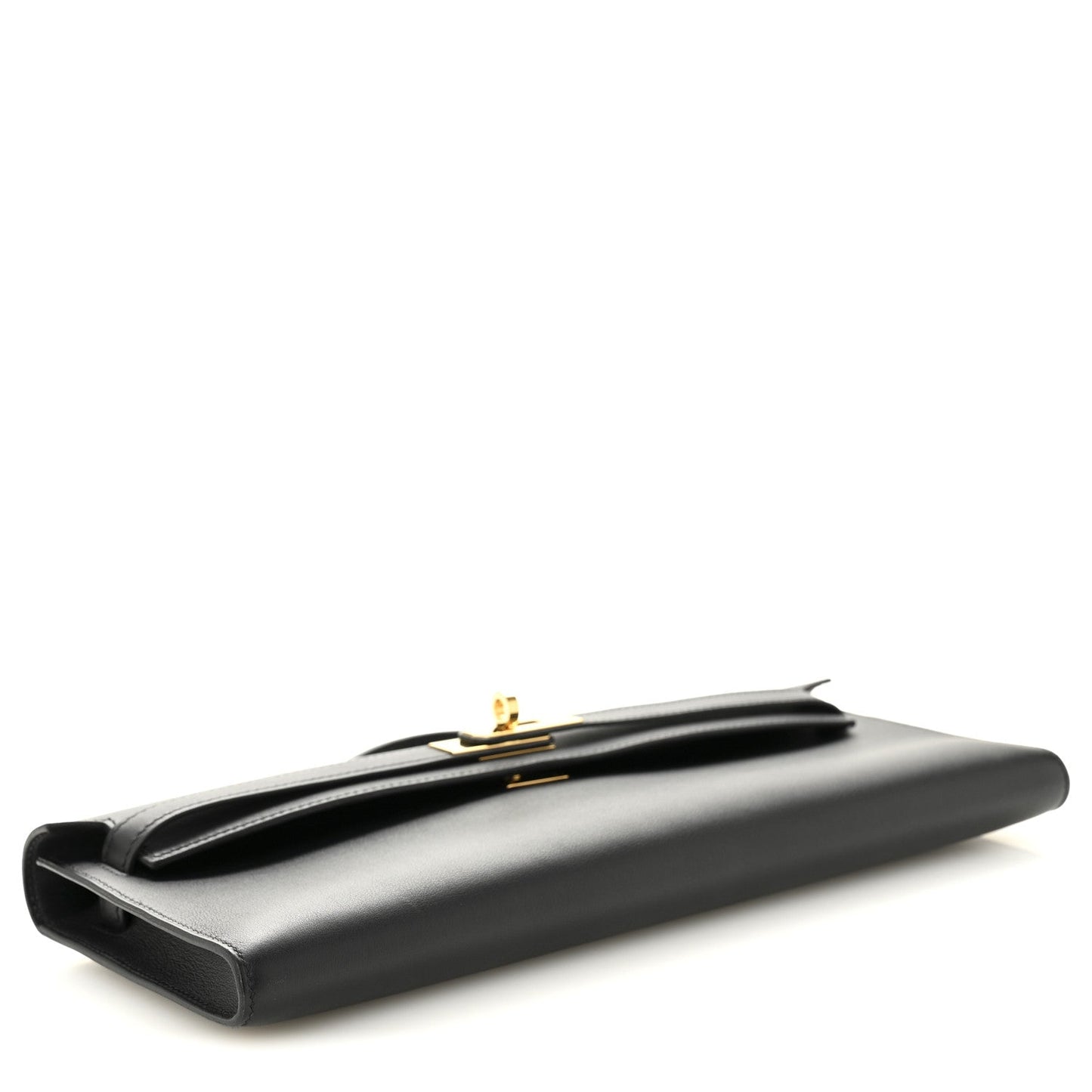 Hermes Swift Kelly Cut Clutch Pochette Black